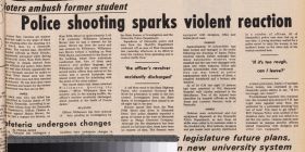 Police shooting sparks violent reaction